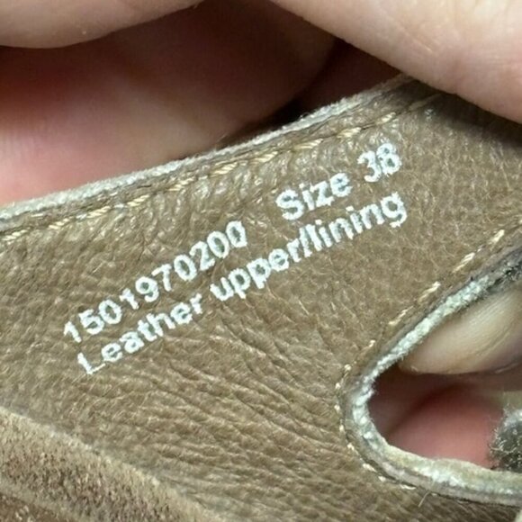 Dansko shoes Women's Size EU 38 US 7.5-8 Sandals Janie‎ Leather Brown Gold - Picture 5 of 5